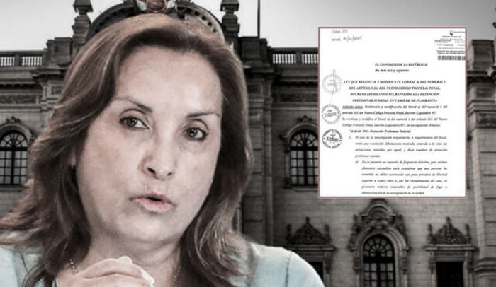 Gobierno de Dina Boluarte observa ley que restituye detención preliminar: norma ya fue enviada al Congreso